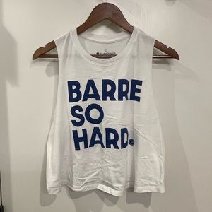 Barre So Hard Cropped Pure Barre Tank